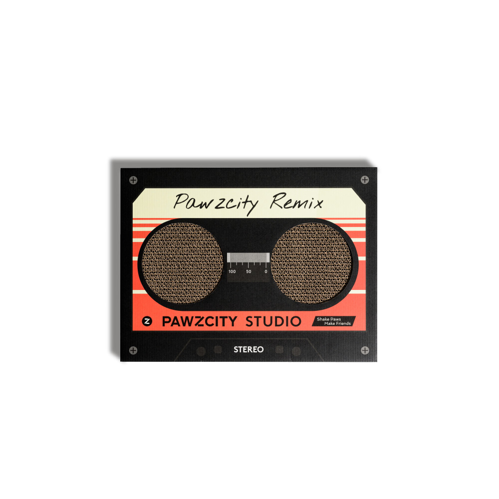 Pawzcity Vintage Tape Cat Scratching Board C